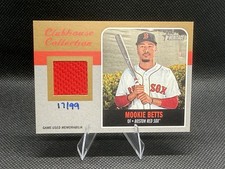 2019 Heritage Exclusive Clubhouse Collection Relics Gold /99 Mookie Betts