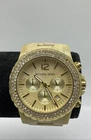 Michael Kors Madison 45mm WR Beige Mother of Pearl Dial Chrono Women Wristwatch