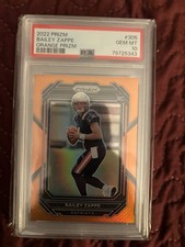 2022 Prizm Bailey Zappe Negative Variation PSA 10&Bailey Zappe Orange/249 PSA10