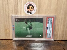 2024 Topps Black & White B&W #49 Yoshinobu Yamamoto GREEN PARALLEL /99 PSA 10