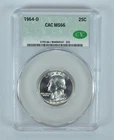 1964-D Washington Quarter MS66 CAC CACg