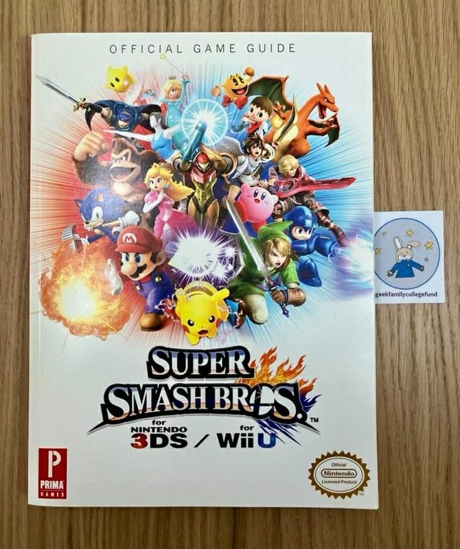 Super Smash Bros Official Game Guide 3DS Wii U, used