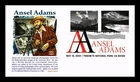 US COVER ANSEL ADAMS LANDSCAPE PHOTOGRAPHER IMPERFORATE FDC PANDA CAHCET
