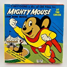 Mighty Mouse Film At the Circus Super 8mm Film Original Box Untested Vintage