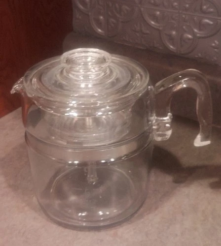 Vintage Pyrex 7759 Flameware 6-9 Cup Coffee Percolator Complete