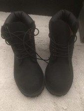 Original Timberlands Suede Black Kids Boots 