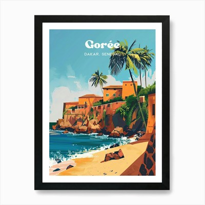 Goree Dakar Senegal Island Digital Gerahmtes Wandbild Poster Leinwanddruck Bild