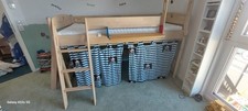 ☆ Paidi fleximo hochbett 125cm hoch Rutsche Kletterwand Matratze Spieltunnel