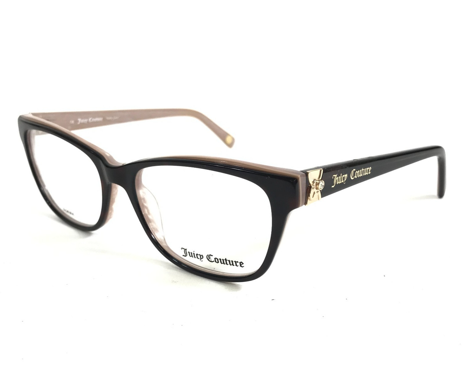 Juicy Couture Eyeglasses Frame JU154 0DG3 Brown Beige Cat Eye Full Rim 52-16-135 10590₽