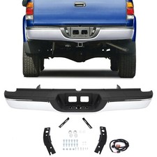 Complete Chrome Rear Step Bumper Assembly For Toyota Tundra 2000-2006 Steel