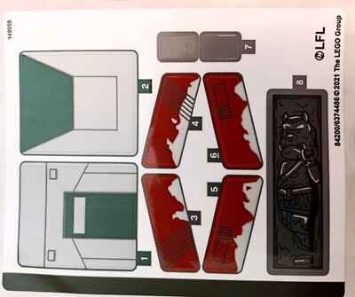 LEGO 75312stk01 Sticker Sheet for Set 75312 - (84200/6374486) NEW Original