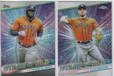 2 2024 Topps Houston Astros Stars of MLB Inserts  Yordan Alvarez  Alex Bregman