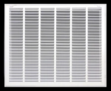 *MINOR DMG* HVAC Premium Steel Return Filter Grille w/ Filter 24” x 30” White