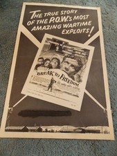 BREAK TO FREEDOM(1955)ANTHONY STEEL ORIGINAL PRESSBOOK