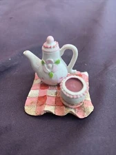 Red Pink White Blanket Mini Tea Flower Set Solid Piece Ships Fast