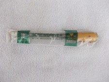 Perfect Handle screwdriver 10" wood slabs (scales) nos carpenters tool