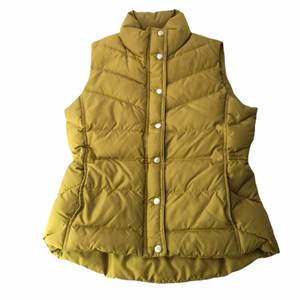 gold down vest