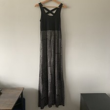 Boho Hippie Festival Artist Artsy Flowy Y2K Prairie Sleeveless Long Maxi Dress