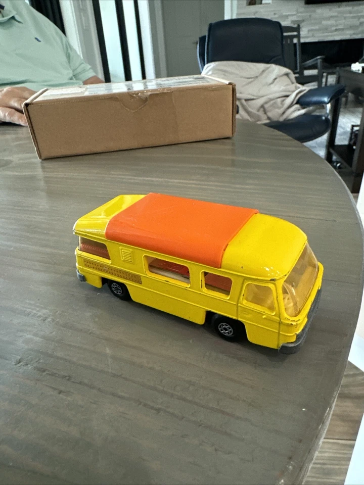 Matchbox Speed Kings Camping Cruiser - Amarelo - Vintage Superfast 1971 K-27 - Imagem 3 de 4