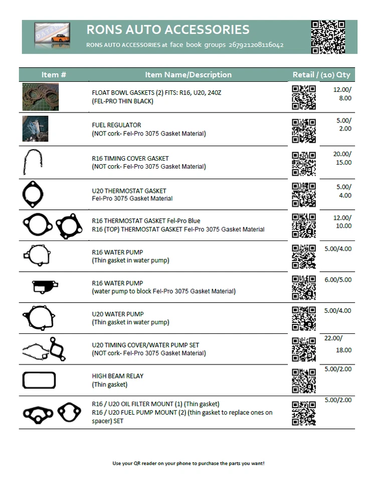 Datsun roadster 2000,1600 Engine Oil Filter Gasket-Housing Gasket - Image 2 of 3