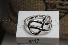 Best Sister Forever Infinity Sterling Silver 925 Nickel Free Family Sisters Ring