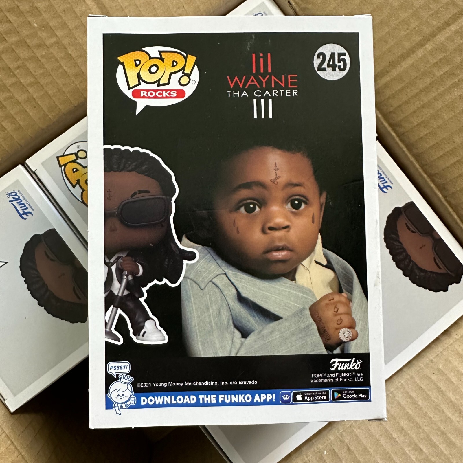 Funko Pop Rocks LIL WAYNE 245 Vinyl Exclusive "Mint Box