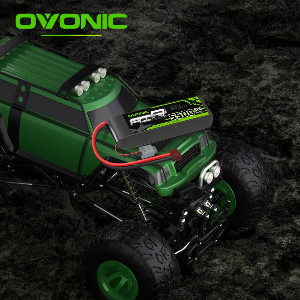 2X Ovonic 11.1V 50C 5500mAh 3S Lipo Akkus Deans für RC Auto Heli Truck Boat - Bild 2 von 4
