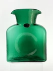 Blenko Handmade Glass 384 Water Bottle in Emerald Signed