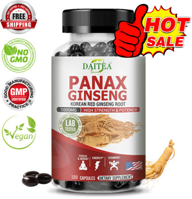 Pure Korean Red Panax Ginseng Extract Capsules - Overall wellness and immunity
