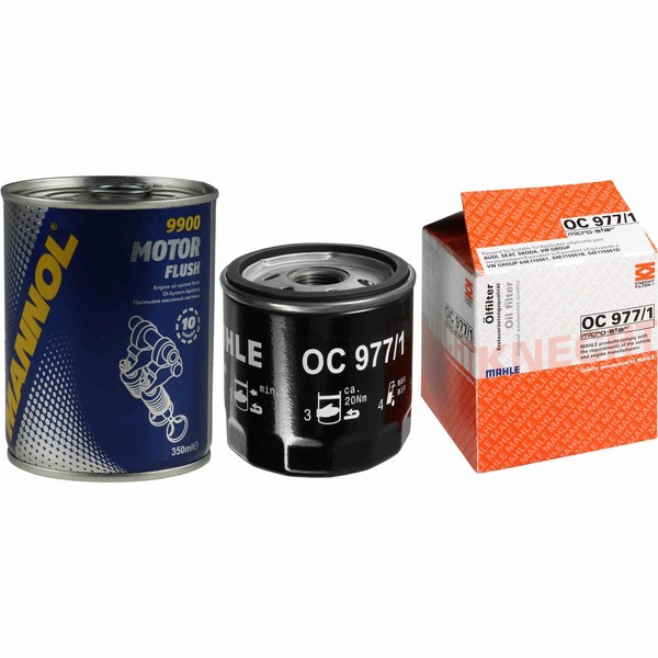 Original Mahle / Knecht ÖLfilter OC 977/1 + SCT Motor Flush MotorspüLung-image