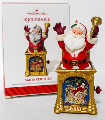 Hallmark - Santa Certified - Santa Jack-in-the-Box - Keepsake Ornament