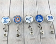 Duke Badge Reel, Retractable RN Badge Reel, Nurse Badge Reel, Basketball Reel