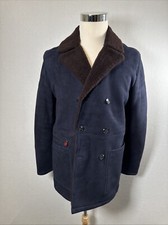$10500 Kiton Shearling Pea Coat NWOT - 50EU