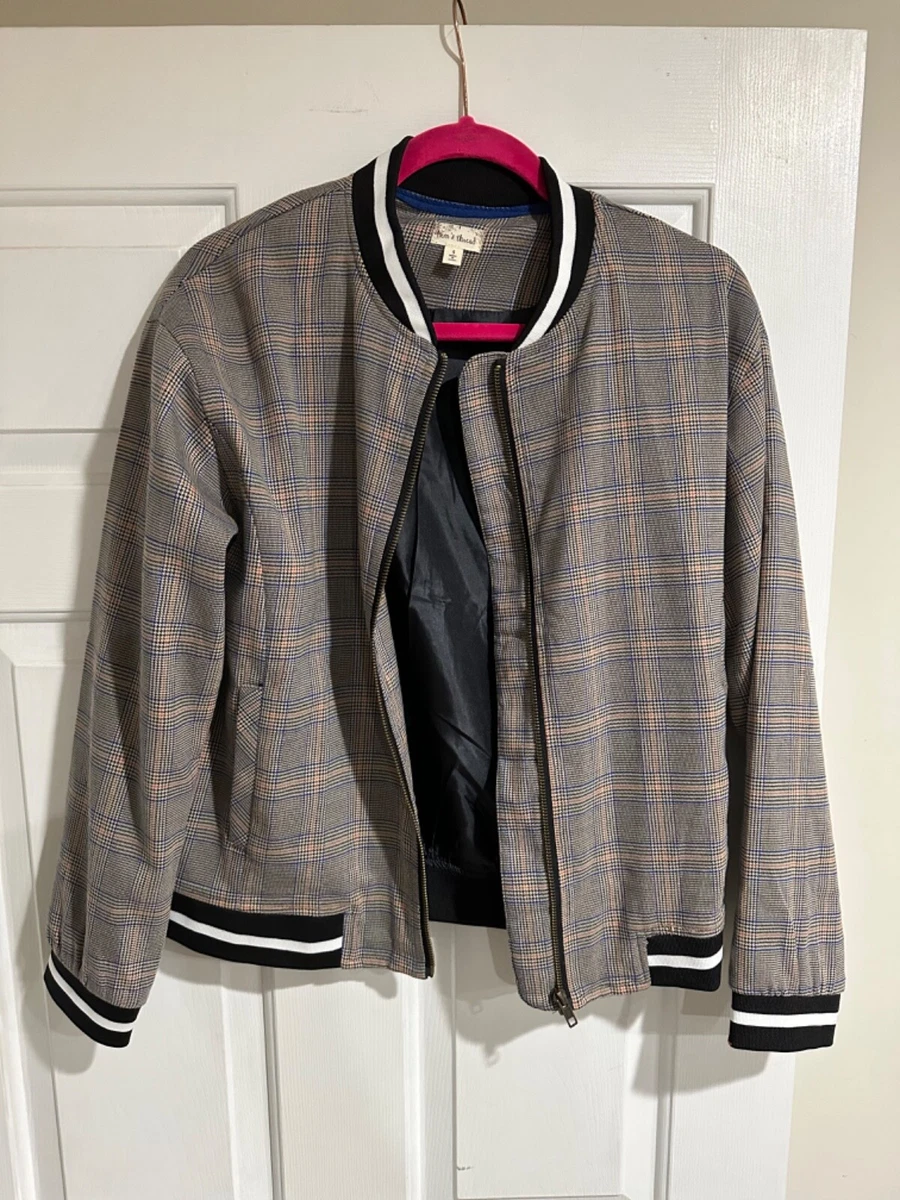 Houndstooth 2025 bomber jacket