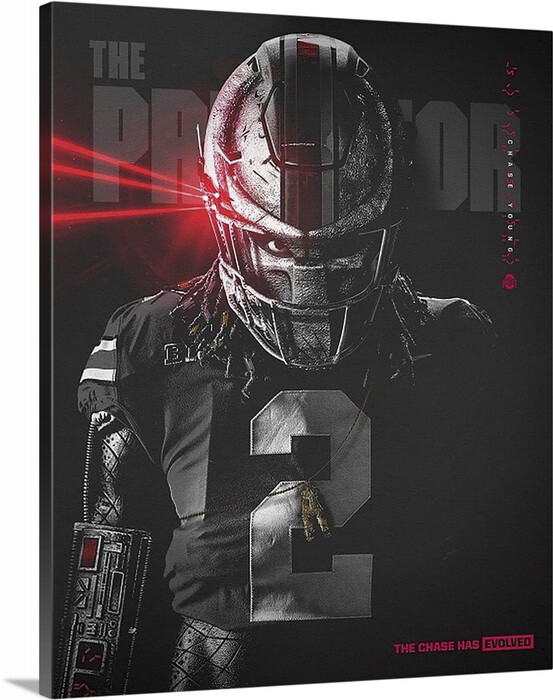 Chase Young Ohio State Buckeyes Football 16x20 canvas The Predator - Main Image
