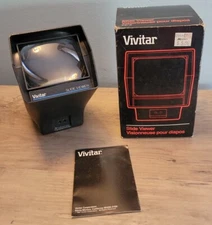 Vintage Vivitar Slide Viewer With Original Box & Manual 