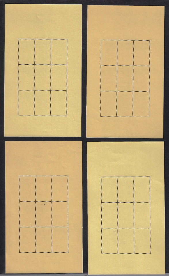 US Stamps 4 Minature Sheets of 9, Presidents, International Show, #2216-19 MNH - Image 2 of 2