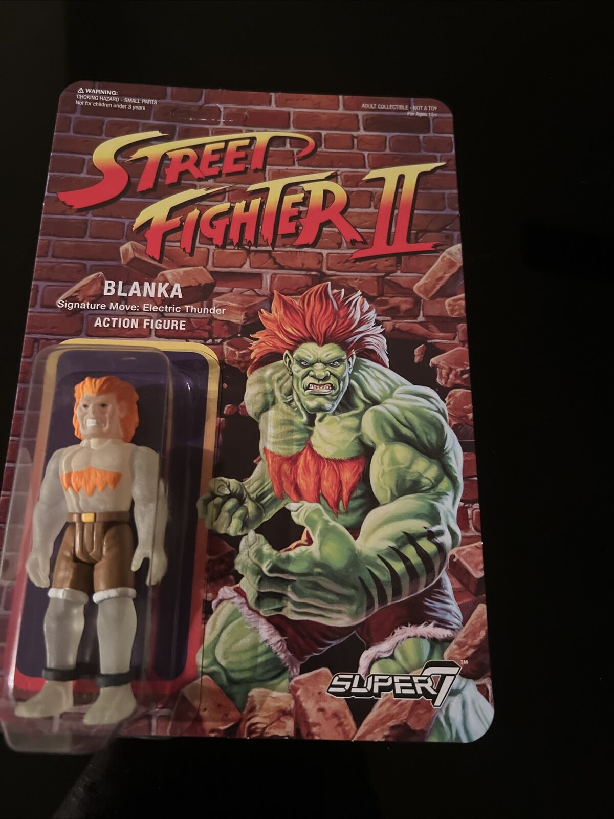 Super7 Street Fighter II Blanka 3.75 ReAction Action Figure