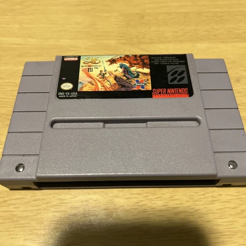 Ys III: Wanderers From Ys (Super Nintendo, 1992) Authentic Cart Only Tested