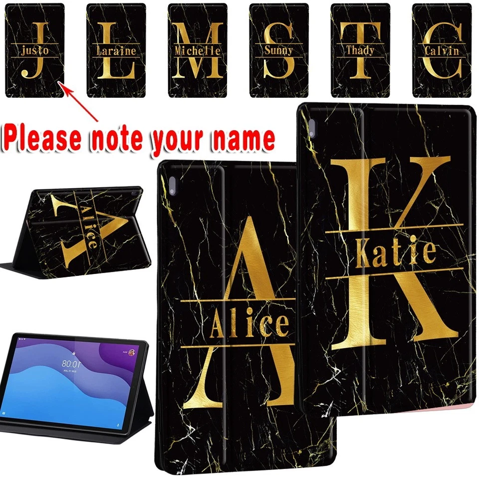 Personalised Custom Name Stand Case Cover Fit Lenovo Tab M10 10.1'/M10 Plus +Pen