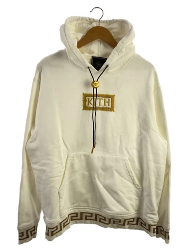 Felpa con cappuccio VERSACE × KITH box logo bianca XL usata