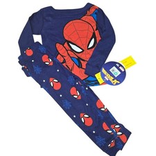 Marvel Spider-Man Toddler 2-Piece Pajama Set NWT Blue Long Sleeve 2T