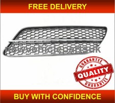 Fits Alfa Romeo 147 2007-2010 Front Bumper Grille With Silver Moulding Left
