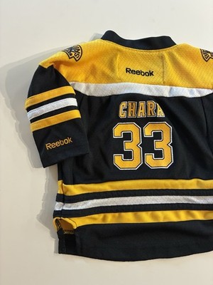 チャー様リクエスト　bonbonero アクリル　イエロー Boston Bruins Zdeno Chara Hockey Jersey Youth Infant 12 - 24 Mos