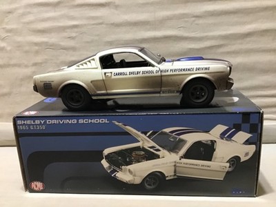 SHELBY RARE DIRTY VERSION 1965 GT-350 DRIVING SCHOOL MUSTANG ACME 1:18  LOOK dtd