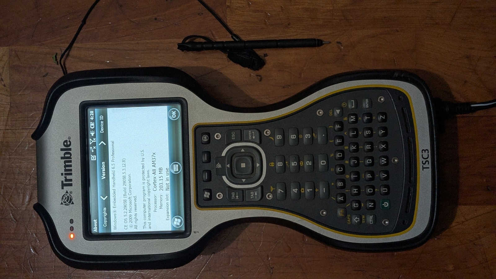 Trimble TSC3 Data Collector Bundle - 8GB, Charger, Case & Carbon Fiber Pole Mnt
