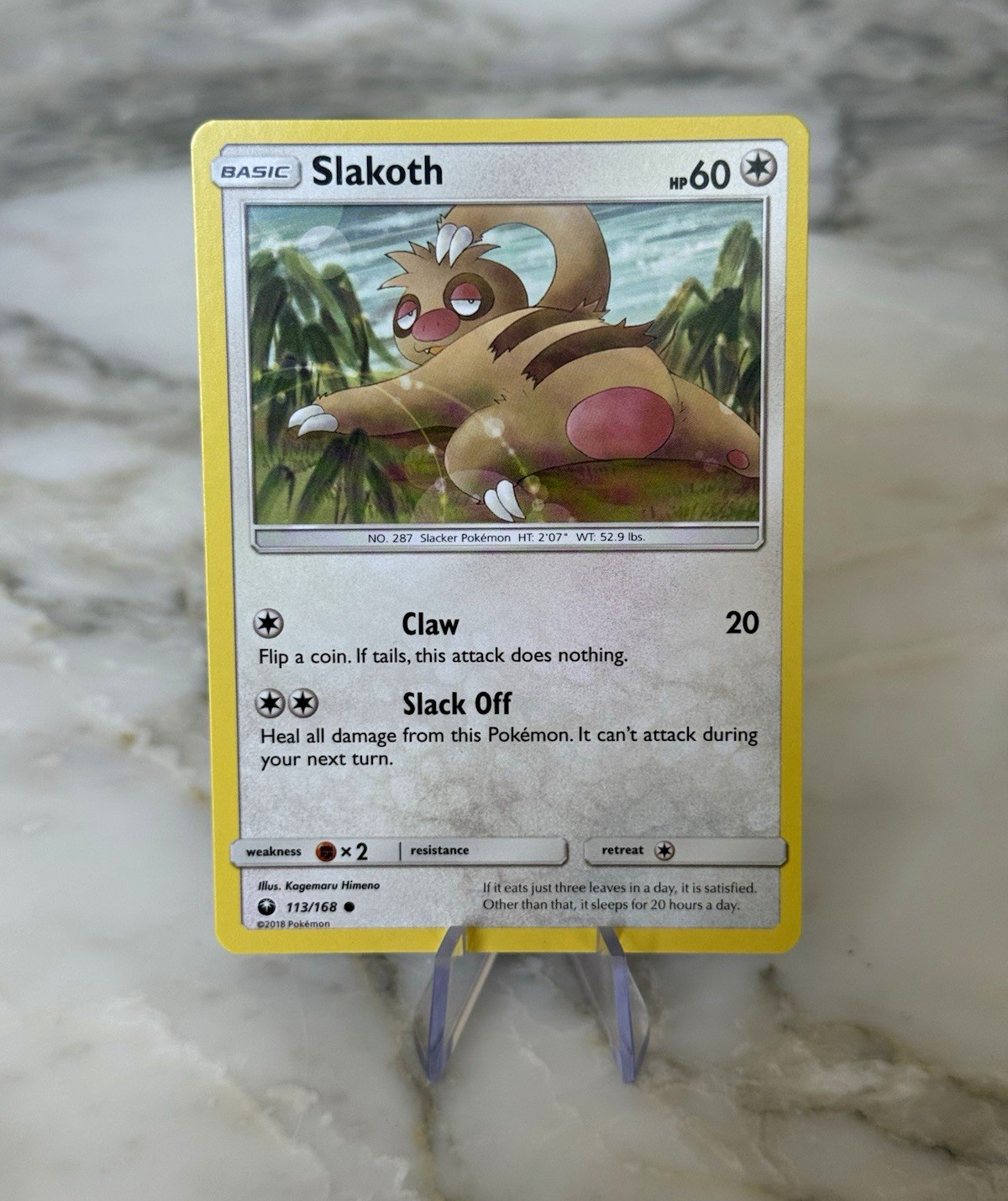 Pokemon - Slakoth 113/168 - Celestial Storm - Common - NM
