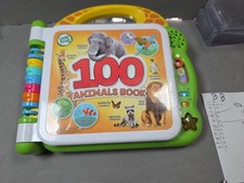 Leap Frog 100 Animals Book - Electronic Toy English/Spanish Clean Works