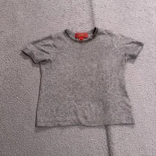 Shanghai Tang Sweater Womens Small Gray Pullover Cashmere Blend Casual Shirt