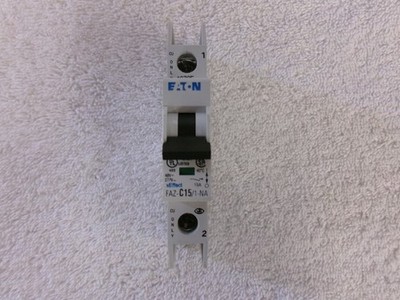 EATON Circuit Breaker 1 Pole 277V 15A      FAZ-C15/1-NA-SP